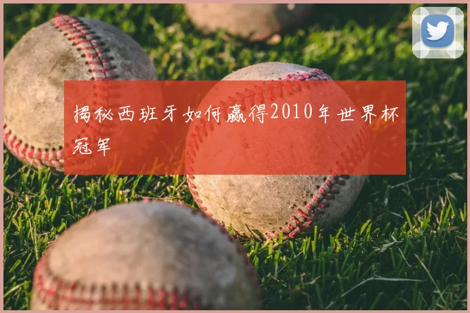 揭秘西班牙如何赢得2010年世界杯冠军